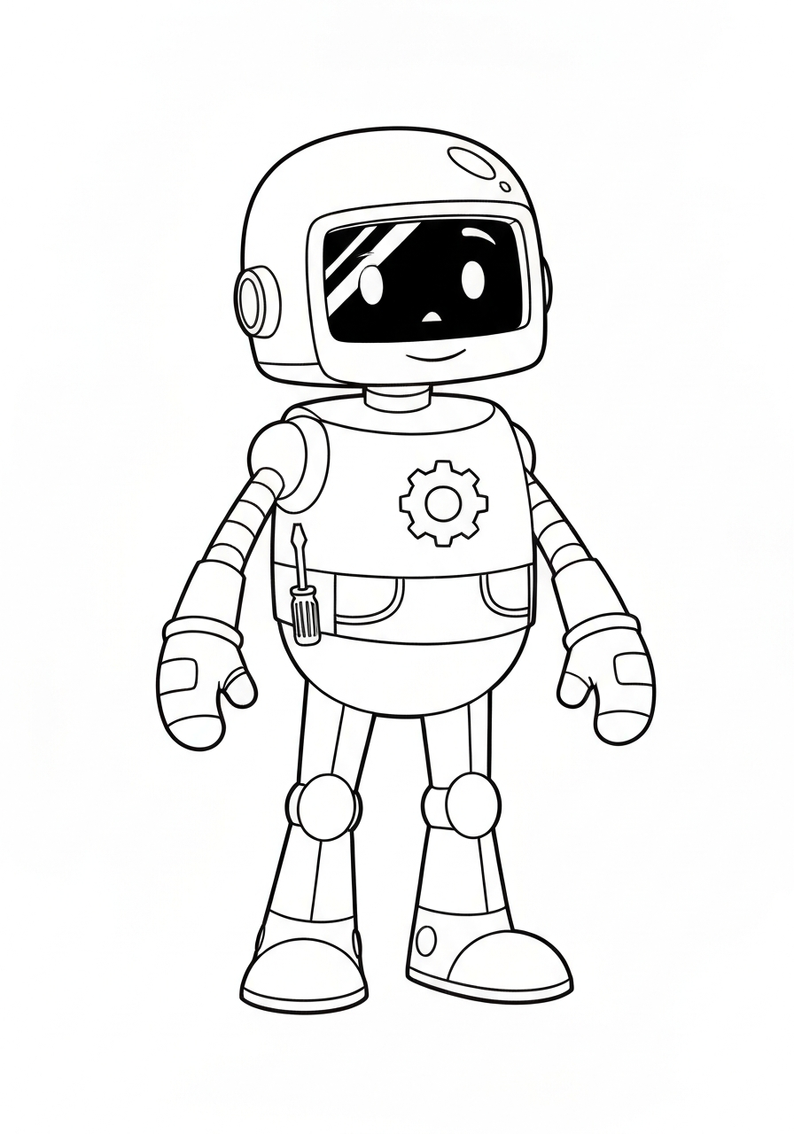 Colouring page line art of Arjo.